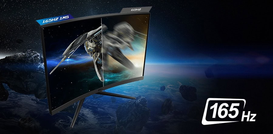 MSI OPTIX G32CQ4 32 inç 165 Hz 1ms VA WQHD FreeSync Premium Curved Gaming Monitör h4