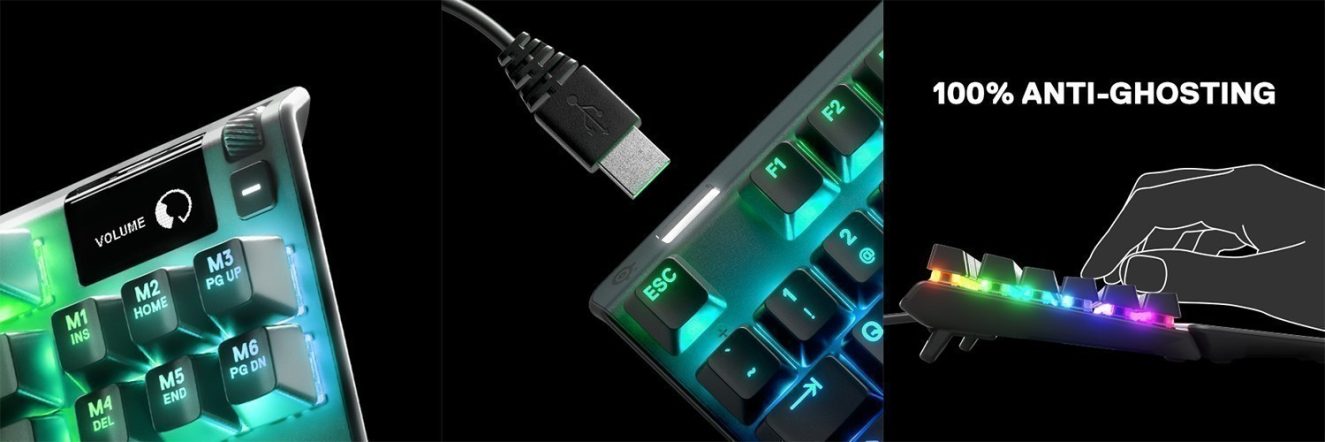 Steelseries Apex 3 Türkçe RGB Gaming Klavye SSK64808 h6