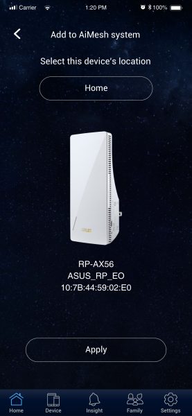 Asus rp-ax56 dual band wifi 6 mesh menzil genişletici