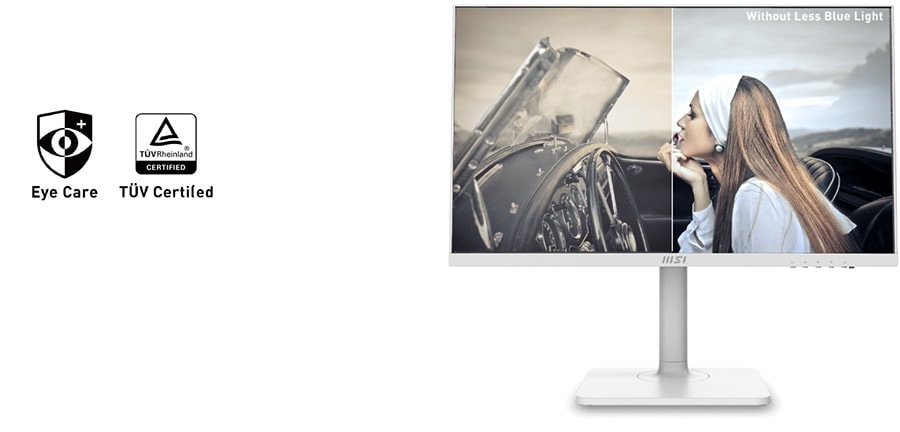 MSI MODERN MD241PW 23.8 inç 75Hz 5ms 1xHDMI Full HD Anti Glare Pivot Beyaz Monitör h6