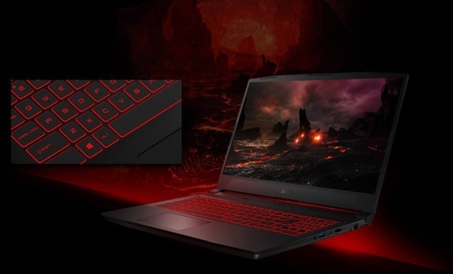 MSI KATANA GF66 12UGSO-1045XTR i7-12700H 16GB DDR5 RTX3070Ti 8GB 1TB SSD 15.6 FHD 144Hz Freedos Laptop h8