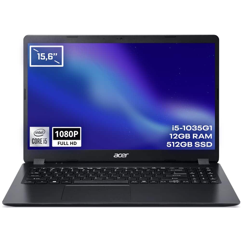 Acer Extensa 15 Ex215 52 531x Intel Core I5 1035g1 12gb 512gb Ssd 15 6 Inc Full Hd Freedos Laptop Nx Eg8ey 002