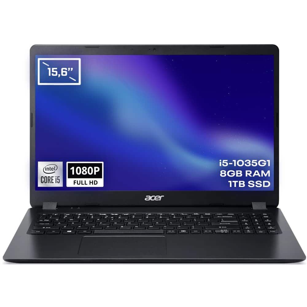 Acer Extensa 15 Ex215 52 531x Intel Core I5 1035g1 8gb 1tb Ssd 15 6 Inc Full Hd Freedos Laptop Nx Eg8ey 002