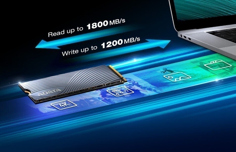 Adata 250GB ASWORDFISH-250G-C M.2 PCIe SSD (1800MB Okuma - 1200MB Yazma) h1