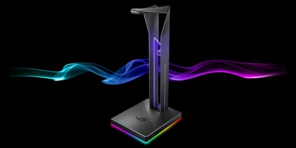 Asus Rog Throne QI Kablosuz Şarj 7.1 Surround Kulaklık Standı h1