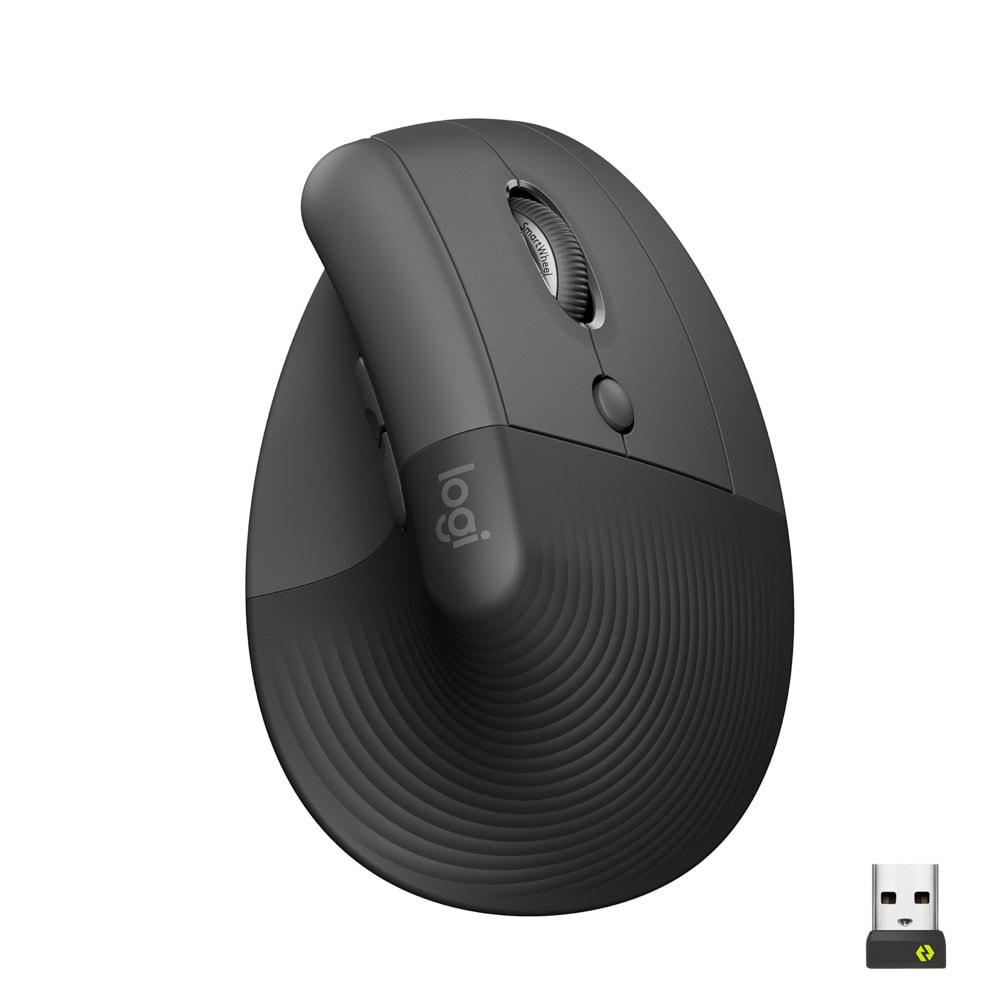 Logitech Lift Sessiz Kablosuz Ergonomik Dikey Mouse Siyah 910 006473