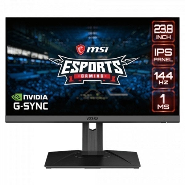 MSI 23.8 inç OPTIX G242 144Hz 1ms DP 2xHDMI IPS FHD Adaptive Sync Flat Gaming Monitör h1