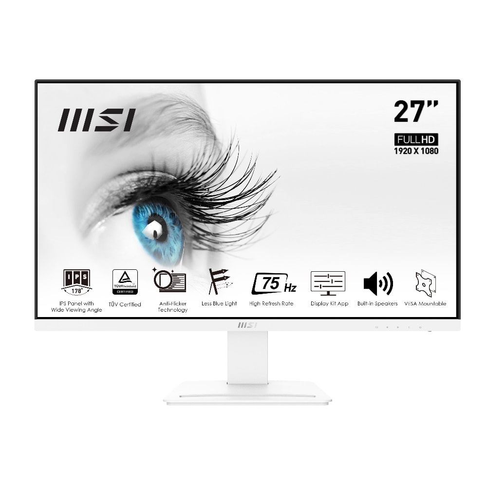 Msi Pro Mp273w 27 Inc Ips Full Hd 75hz 5ms Freesync Monitor 9