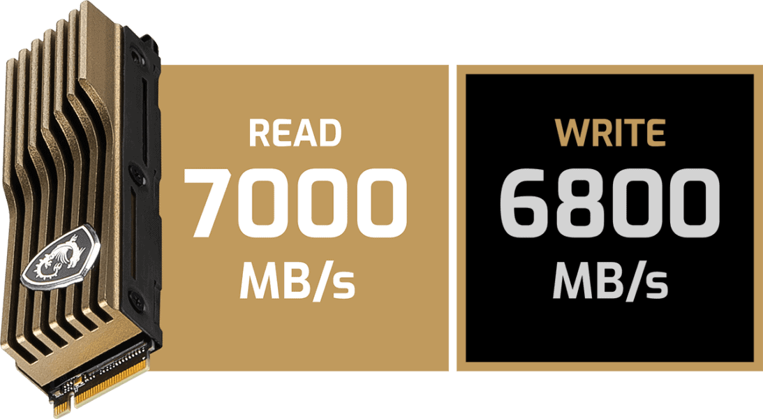MSI SPATIUM M480 PCIe 4.0 NVMe M.2 2TB HS SSD 7000MB Okuma / 6800MB Yazma h2