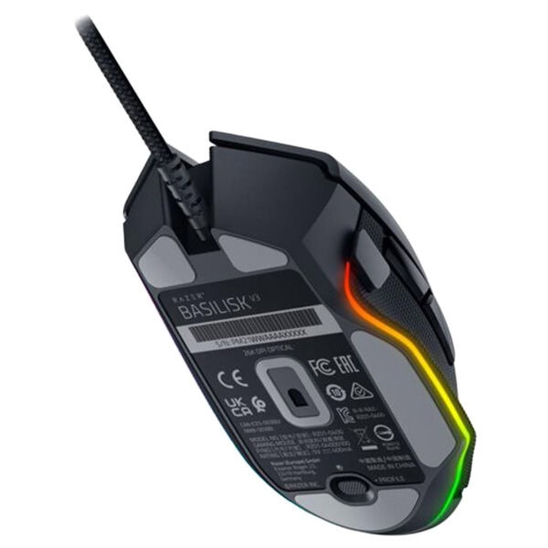 Razer Basilisk V3 RGB Siyah Kablolu Gaming Mouse, ergonomik tasarım ve RGB aydınlatma özellikleriyle yüksek performans sağlar.