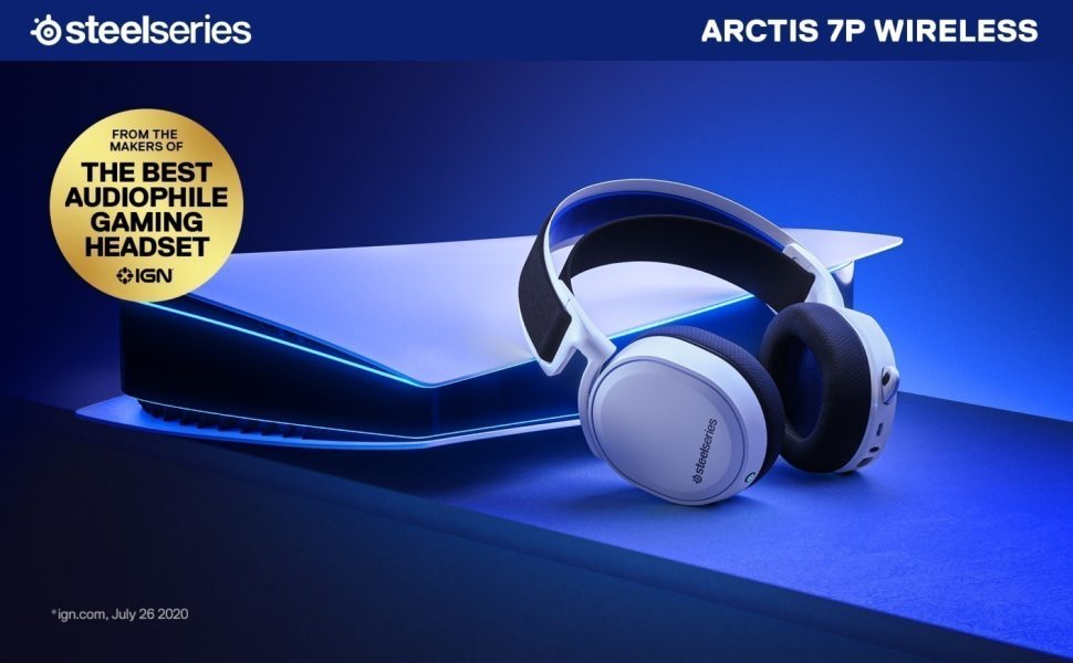 SteelSeries Arctis 7 PS5 Edition Kablosuz Beyaz Gaming Kulaklık (SSH61467) h1