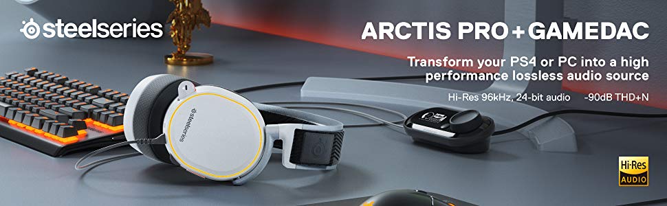 SteelSeries SSH61453 Arctis Pro GameDAC Kablolu Siyah Gaming Kulaklık h1