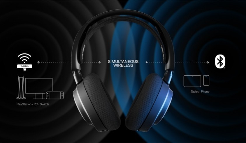 Steelseries Arctis Nova 7 Wireless Bluetooth Stereo Siyah Kablosuz Gaming Kulaklık h6