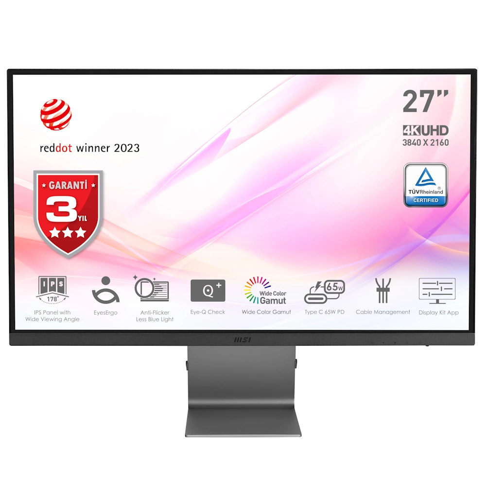 Msi Modern Md271ul 27 Inc Uhd 60 Hz 4ms Adaptive Sync Monitor