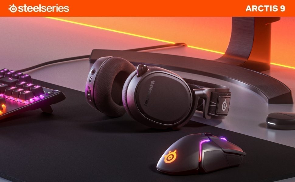 SteelSeries Arctis 9 Kablosuz Bluetooth Siyah Gaming Kulaklık (SSH61484) h1