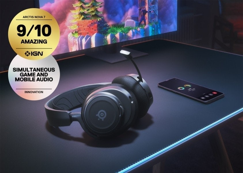 Steelseries Arctis Nova 7 Wireless Bluetooth Stereo Siyah Kablosuz Gaming Kulaklık h1