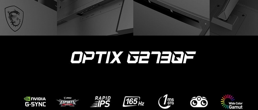 MSI OPTIX G273QF 27 inç 165 Hz 1ms IPS WQHD G-Sync Compatible Gaming Monitör h2