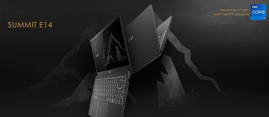 MSI Summit E14 A11SCST-223TR Intel Core i7-1185G7 16GB DDR4 GTX1650Ti GDDR6 4GB 1TB SSS Touch 14 inç Full HD Windows 10 Pro Siyah Laptop h2