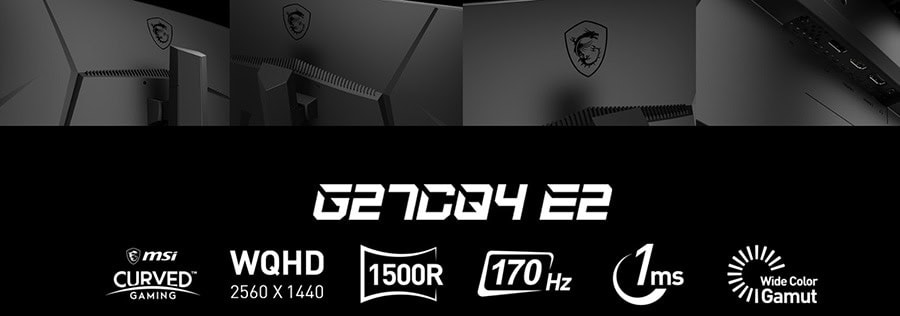 MSI 27 inç OPTIX G27CQ4 165 Hz 1ms WQHD Freesync Curved VA Gaming Monitör h4