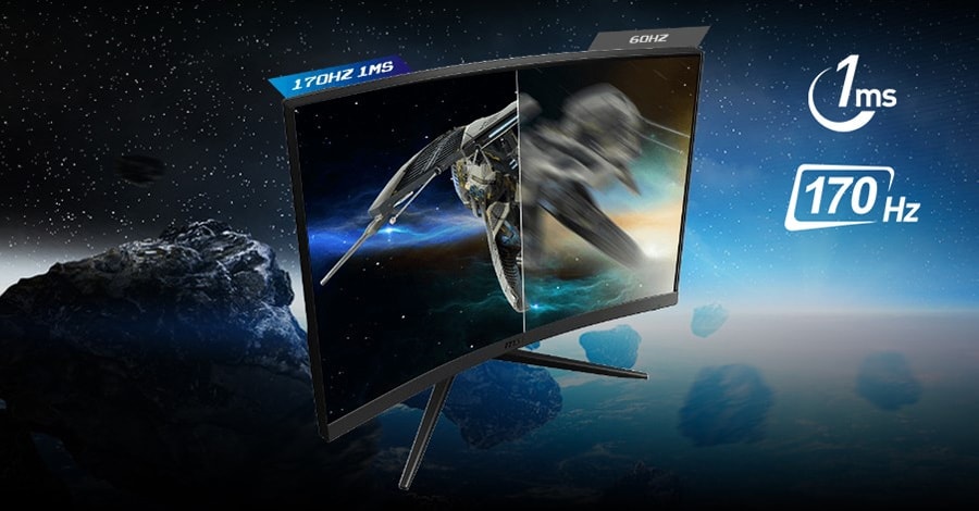 MSI 27 inç OPTIX G27CQ4 165 Hz 1ms WQHD Freesync Curved VA Gaming Monitör h6