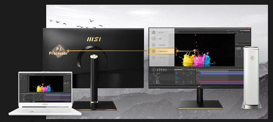 MSI 32 inç SUMMIT MS321UP 60 Hz 4ms IPS UHD Anti-Glare Monitör h7