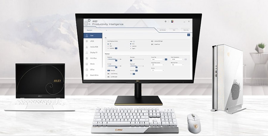 MSI 32 inç SUMMIT MS321UP 60 Hz 4ms IPS UHD Anti-Glare Monitör h8