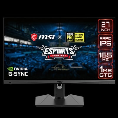 MSI 27 inç OPTIX MAG274QRF 165 Hz 1ms G-Sync QHD IPS Gaming Monitör h1