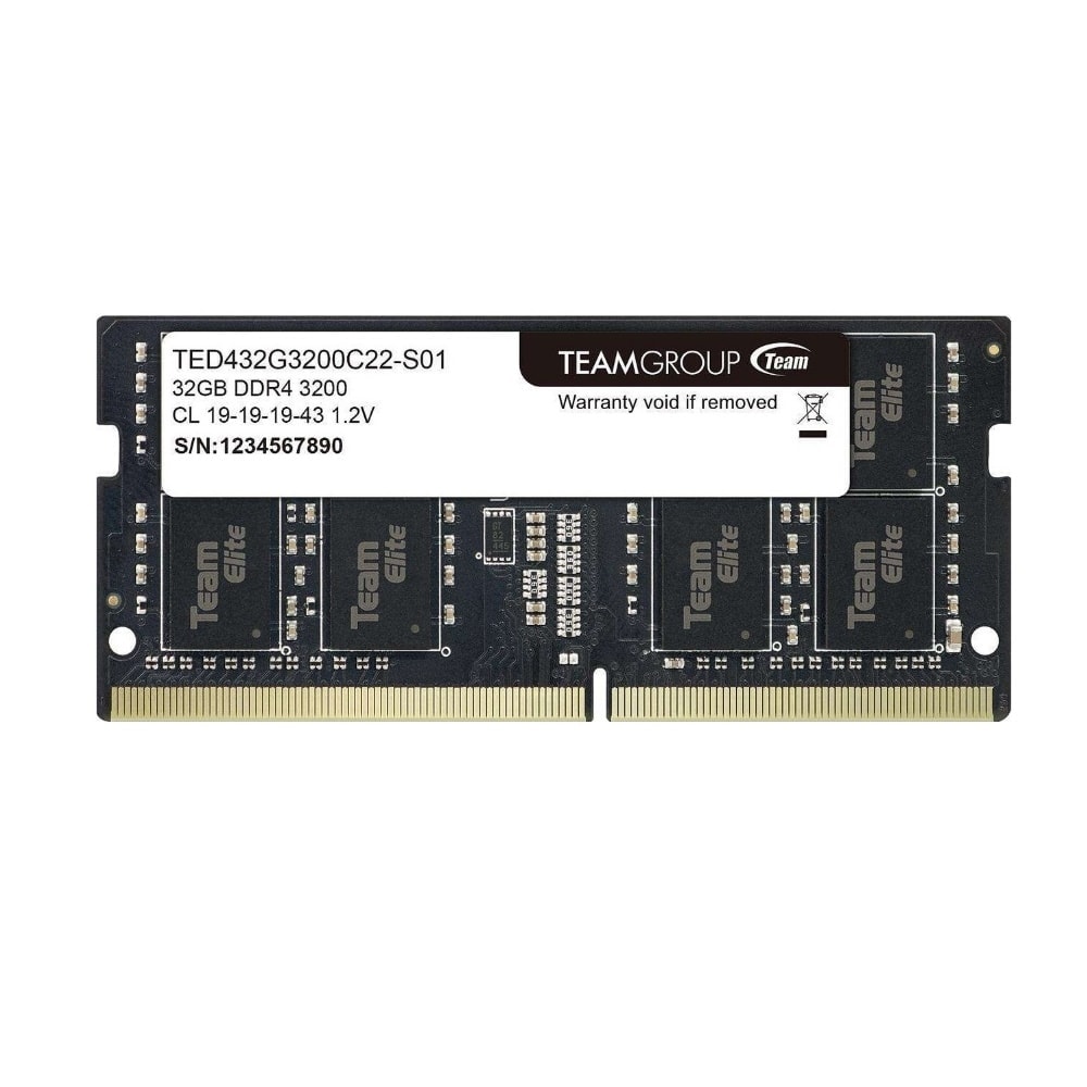 Team Ted432g3200c22 S01 32gb 3200 Mhz Ddr4 Cl22 Laptop Ram