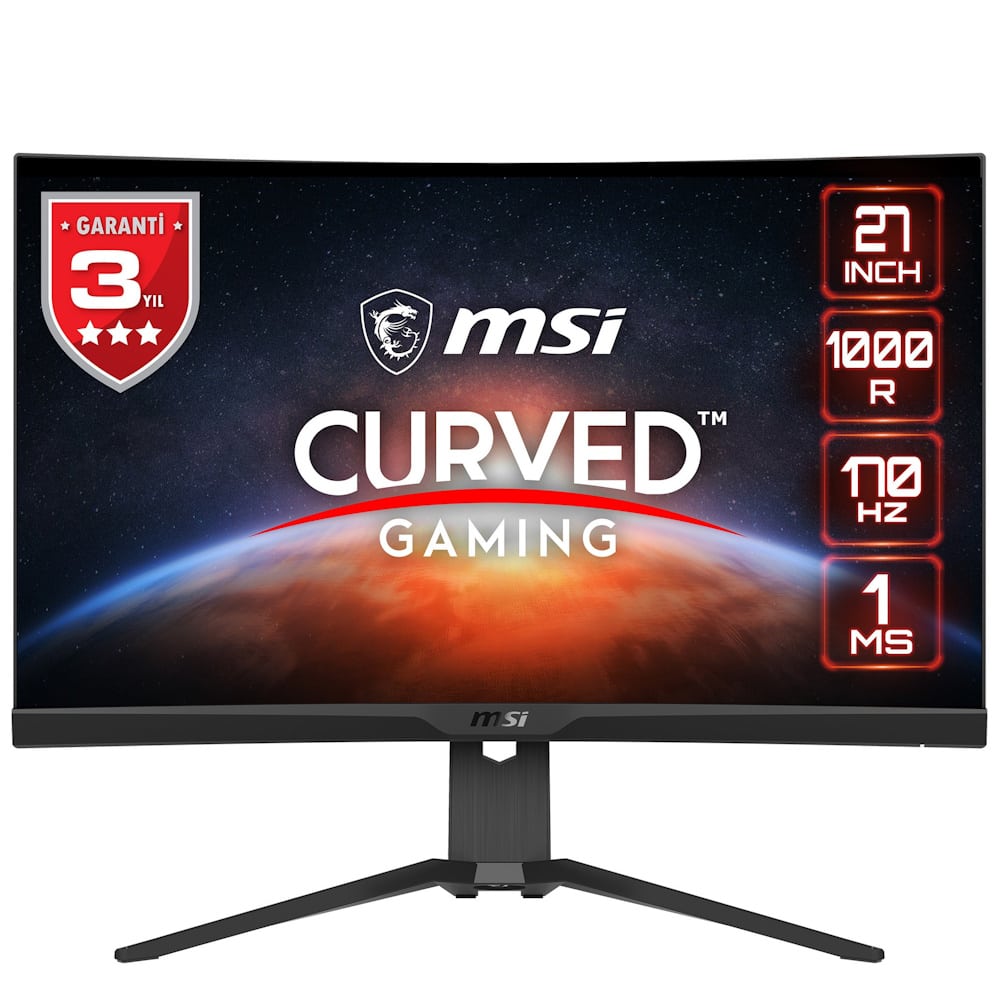 Msi G272cqp 27 Inc 170hz 1ms Wqhd Curved Va Freesync Gaming Monitor