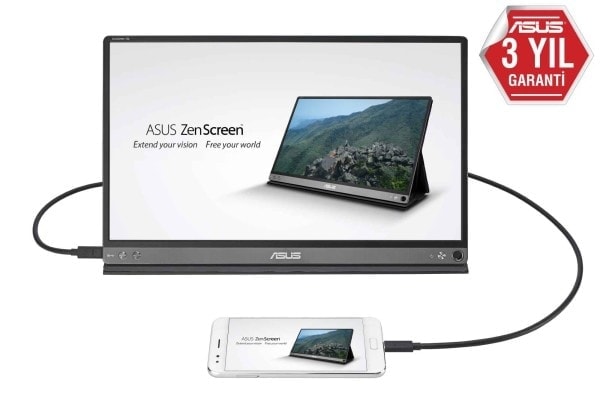 Asus Zenscreen Mb16ap 15 6 Inc Ips Full Hd 5ms Tasinabilir Monitor 3
