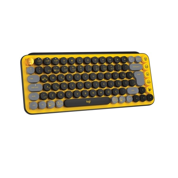 Logitech pop keys mekanik kablosuz sari siyah klavye 920 010818 1
