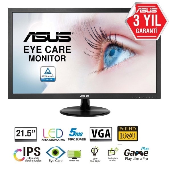 Asus Vp228de 21 5 Inc 60hz 5ms Led Full Hd Monitor 1