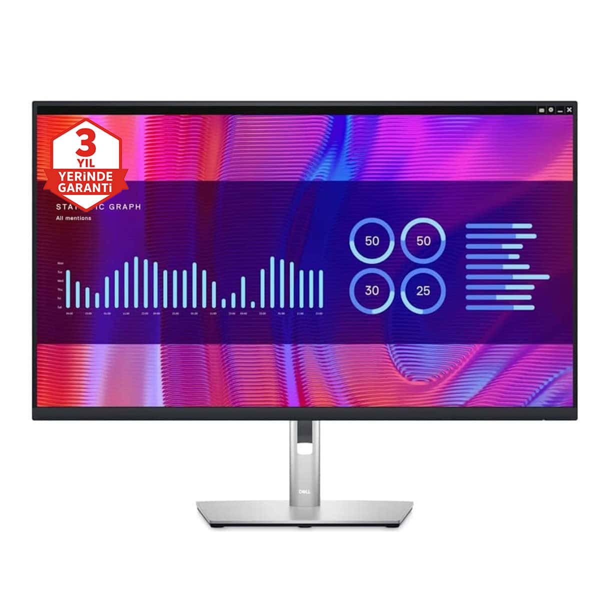 Dell P3223de 31.5 Inç 60hz 8ms 2k Qhd Ips Monitör 3 Yıl Yerinde Servis Garantisi 1