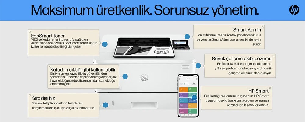 Hp Laserjet Pro Mfp 4103fdw Yazıcı H3