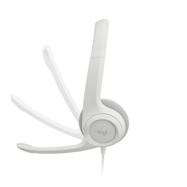 Logitech H390 Mikrofonlu Kablolu Kulaklik Beyaz 981 001286 2