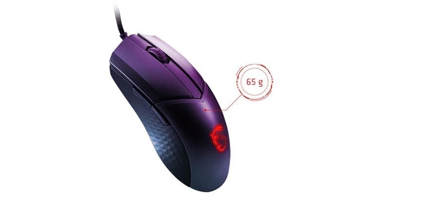 MSI CLUTCH GM41 LIGHTWEIGHT V2 16000DPI 6 Tuş RGB Optik Kablolu Gaming Mouse h3
