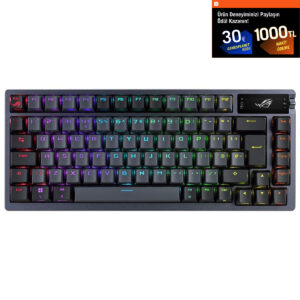 Asus Rog Azoth Nx Red Switch Oled Ekranlı Rgb Mekanik Türkçe Kablosuz Gaming Klavye 1