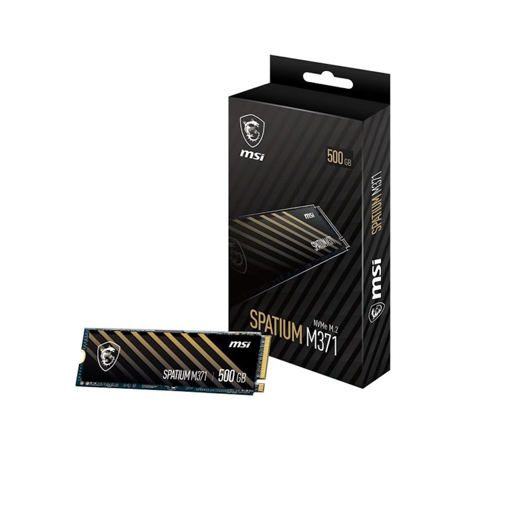 Msi Spatium M371 500gb Pcie Nvme Okuma 2200mb Yazma 1150mb M 2 Ssd