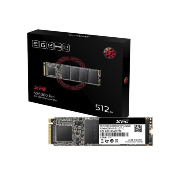 Xpg 512gb Sx6000 Pro Nvme M 2 Ssd 2100mb Okuma 1400mb Yazma 1