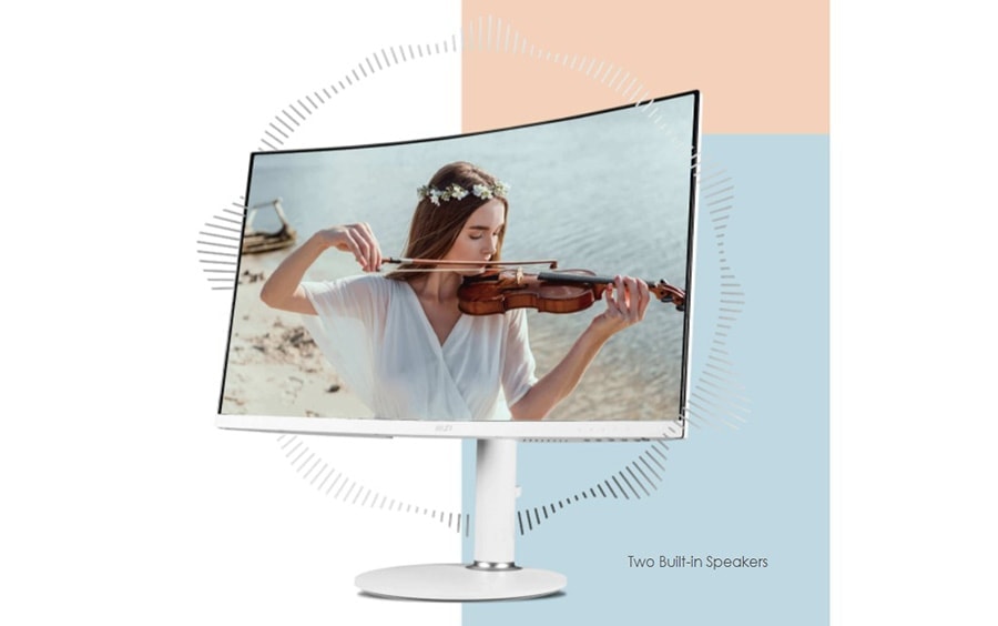 MSI 27 inç MODERN MD271CPW CURVED 1500R VA 75Hz 4ms FHD Anti Glare Monitör h20