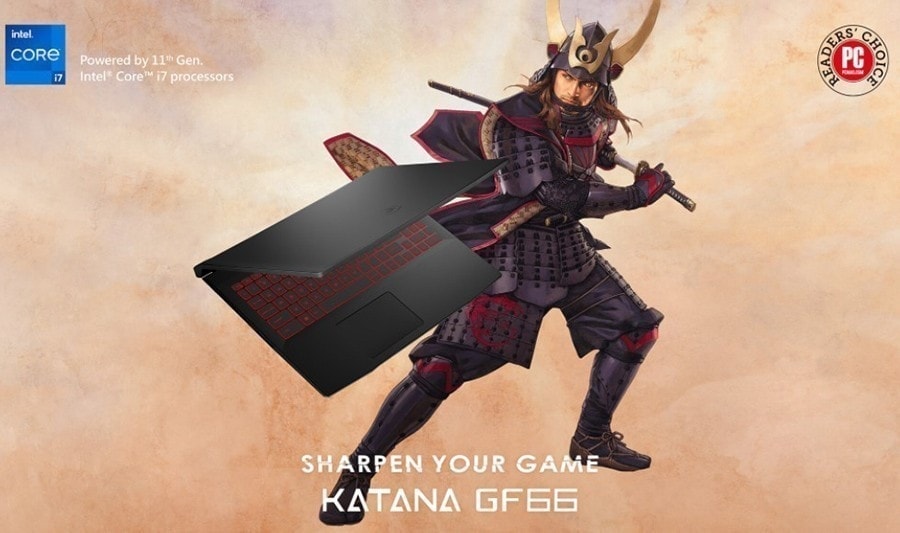 MSI 15.6'' KATANA GF66 11UE-814XTR i7-11800H 16GB DDR4 RTX3060 GDDR6 6GB 512GB SSD 144Hz Gaming Laptop h2