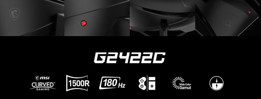 MSI G2422C 23.6 inç 180Hz 1Ms VA Curved IPS Freesync Full HD Gaming Monitör