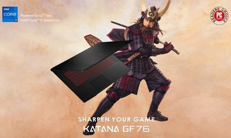 MSI Katana GF76 11UE-470TR Intel Core i7-11800H 16gb Ddr4 Rtx3060 6gb 1tb ssd 17.3 inç Full HD 144Hz W11 Gaming Laptop h2