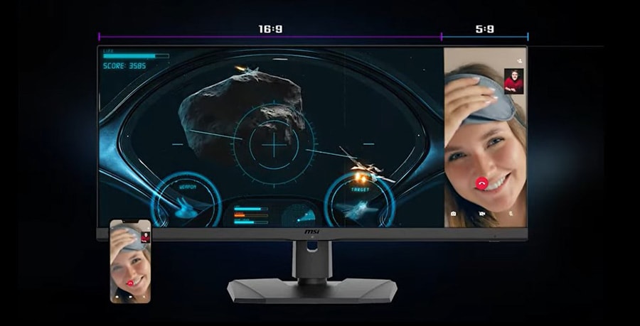 MSI OPTIX MPG341QR 34 inç 144Hz 1ms HDR400 G-Sync UWQHD IPS Gaming Monitör h22