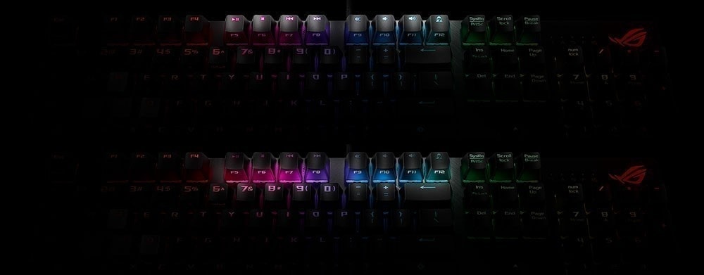ASUS ROG Strix Scope NX Wireless Deluxe ROG NX Red Switch Kablosuz RGB Mekanik Oyuncu Klavyesi h3