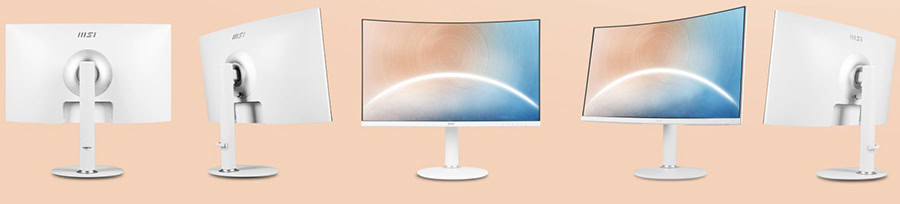 MSI 27 inç MODERN MD271CPW CURVED 1500R VA 75Hz 4ms FHD Anti Glare Monitör h3