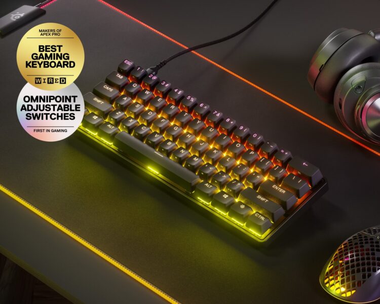 SteelSeries Apex Pro Mini İngilizce RGB Mekanik Kablolu Gaming Klavye (SSK64821) h1
