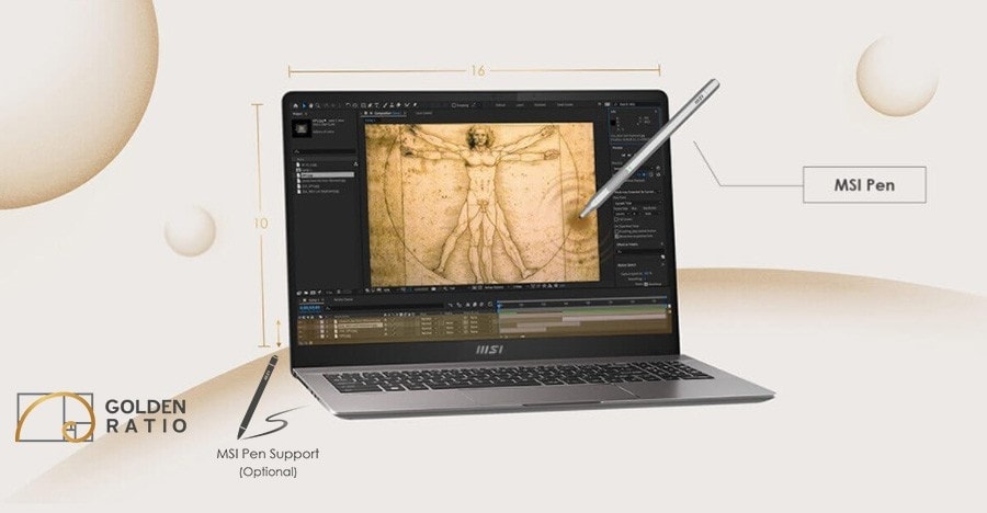 MSI CREATOR Z16P B12UGST-038TR / INTEL i9-12900H / RTX 3070 Ti 8GB / 32 GB RAM / 2TB SSD Laptop h6