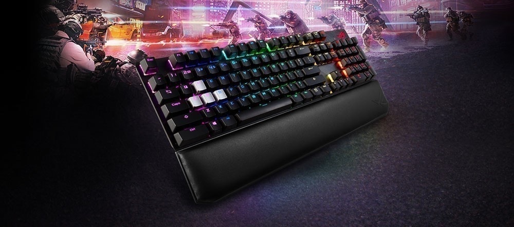 ASUS ROG Strix Scope NX Wireless Deluxe ROG NX Red Switch Kablosuz RGB Mekanik Oyuncu Klavyesi h1