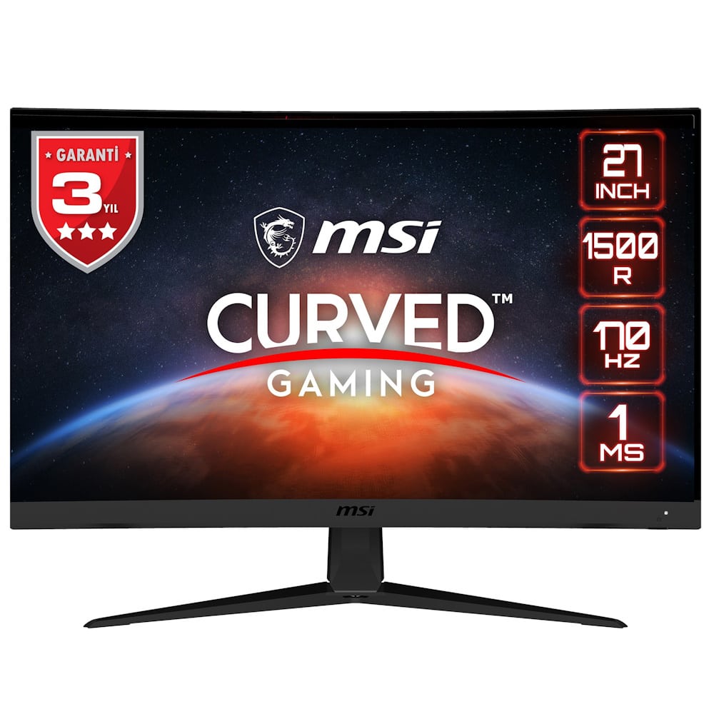Msi G27c5 E2 27 Inc 170hz 1ms Curved Adaptive Sync Full Hd Va Gaming Monitor
